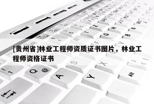 [貴州省]林業(yè)工程師資質(zhì)證書圖片，林業(yè)工程師資格證書