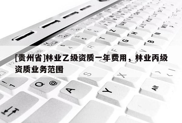 [貴州省]林業乙級資質一年費用，林業丙級資質業務范圍