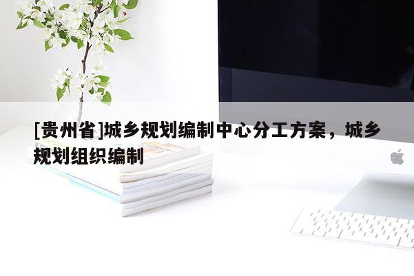 [貴州省]城鄉(xiāng)規(guī)劃編制中心分工方案，城鄉(xiāng)規(guī)劃組織編制