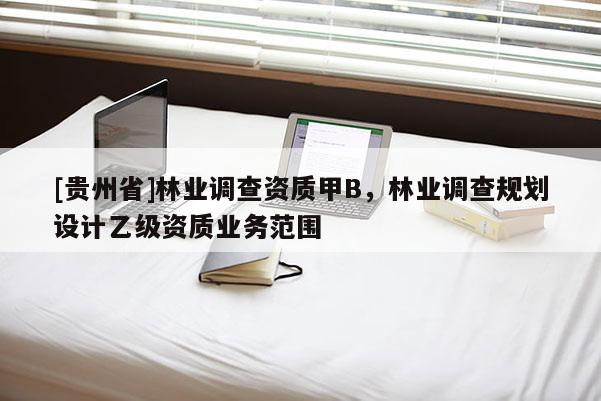 [貴州省]林業調查資質甲B，林業調查規劃設計乙級資質業務范圍