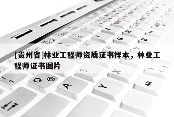 [貴州省]林業工程師資質證書樣本，林業工程師證書圖片