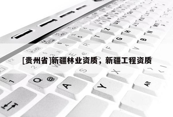 [貴州省]新疆林業資質，新疆工程資質