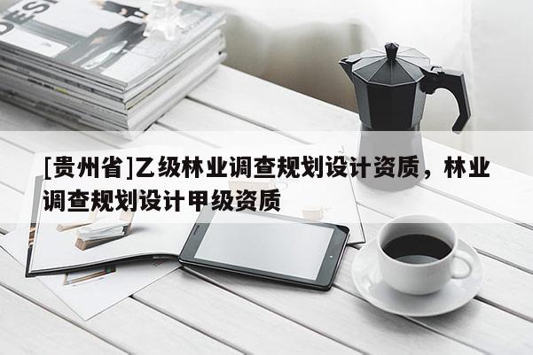 [貴州省]乙級林業調查規劃設計資質，林業調查規劃設計甲級資質