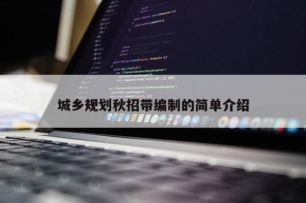 城鄉規劃秋招帶編制的簡單介紹