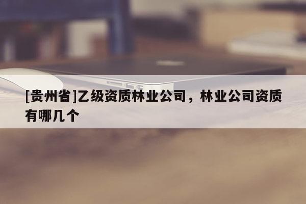 [貴州省]乙級資質林業公司，林業公司資質有哪幾個