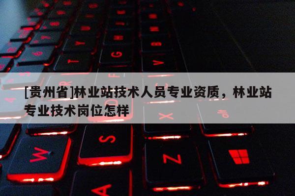 [貴州省]林業站技術人員專業資質，林業站專業技術崗位怎樣