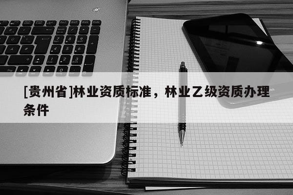 [貴州省]林業資質標準，林業乙級資質辦理條件