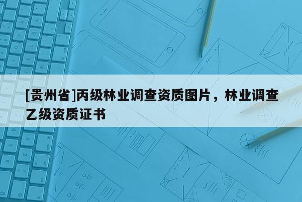 [貴州省]丙級(jí)林業(yè)調(diào)查資質(zhì)圖片，林業(yè)調(diào)查乙級(jí)資質(zhì)證書