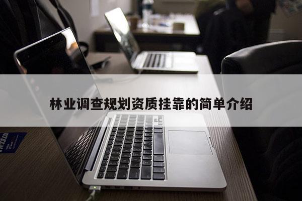 林業調查規劃資質掛靠的簡單介紹
