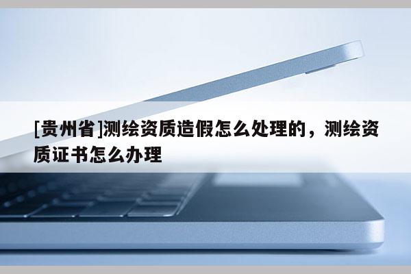 [貴州省]測繪資質造假怎么處理的，測繪資質證書怎么辦理