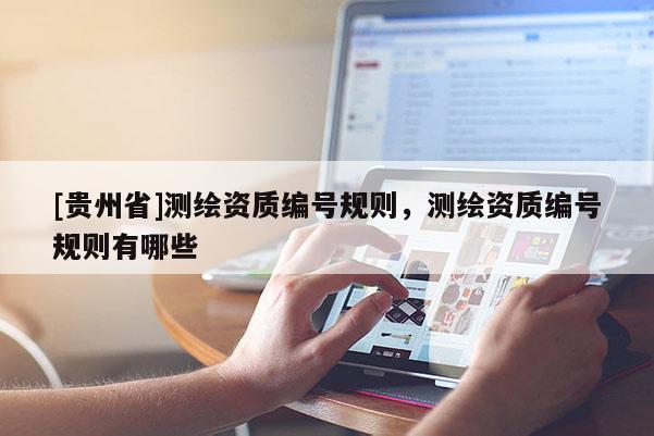 [貴州省]測繪資質編號規則，測繪資質編號規則有哪些
