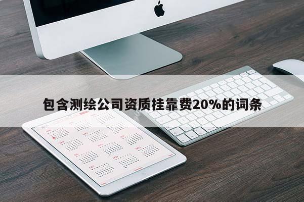 包含測繪公司資質(zhì)掛靠費(fèi)20%的詞條