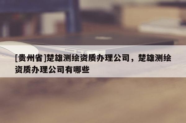 [貴州省]楚雄測繪資質辦理公司，楚雄測繪資質辦理公司有哪些