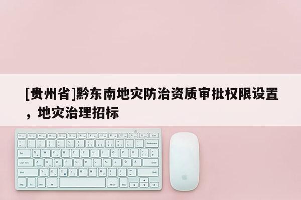 [貴州省]黔東南地災防治資質審批權限設置，地災治理招標