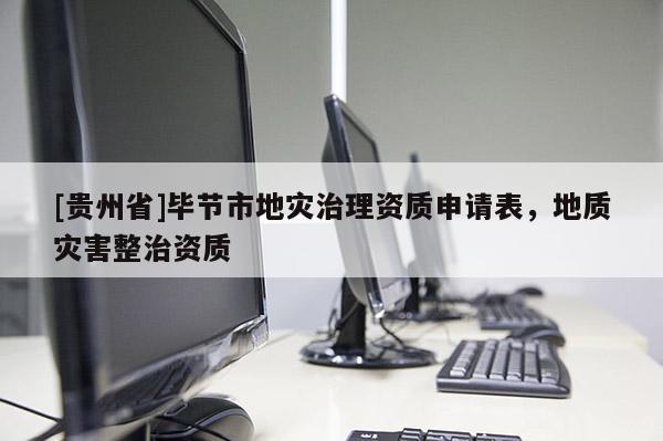 [貴州省]畢節市地災治理資質申請表，地質災害整治資質